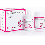 Villacryl H Plus (цвет V4 роз.с прож)  - базисная пластмасса горячей полимеризации (750 г.+ 400 мл)