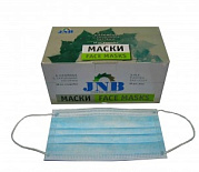 Маски 3-х слойные, ГОЛУБЫЕ, 50шт. JNB