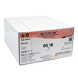 Нить хирургическая GLYCOLON, (5/0), DS-18, 45cм.,24шт. (Resorba) Нить хирургическая GLYCOLON, (5/0), DS-18, 45cм.,24шт. (Resorba)