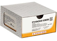 Нить хирургическая Ethibond Excel/100, атравмат. игла 1/2-26-Кх2(3/0), SH, (Ethicon) 12шт., упак Нить хирургическая Ethibond Excel/100, атравмат. игла 1/2-26-Кх2(3/0), SH, (Ethicon) 12шт., упак