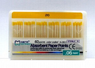 Бумажные штифты №15-40, 06 кон., 60шт., META BIOMED, Медента