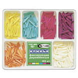 Клинья деревянные (1085) фиксирующие цветокод6-х типов (400шт) ТОР ВМ Клинья деревянные (1085) фиксирующие цветокод6-х типов (400шт) ТОР ВМ