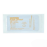 Кетгут простой, 4/0,круглая колющая игла,размер иглы 17 мм.,изгиб 1/2.,75 см.WINNER (НДС 10%)