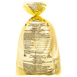 Пакеты п/э для медицинских отходов, класс Б, ЖЕЛТЫЕ (700 х 800), 50 шт.
