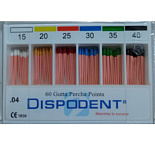 Гуттаперчивые штифты №15, 120шт. DISPODENT