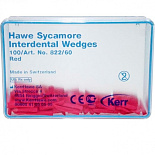 Клинья Sycamore Interdental деревянные межзубные красные 100шт Kerr Клинья Sycamore Interdental деревянные межзубные красные 100шт Kerr
