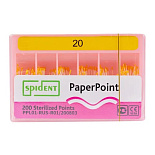 Бумажные абсорбирующие штифты №25, 200шт. SPIDENT Бумажные абсорбирующие штифты №25, 200шт. SPIDENT