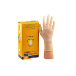 Перчатки S(6-7) смотровые,текстур.,LATEX ,2 хлор.,с валиком (EL2),100шт..CLEAN+SAFE