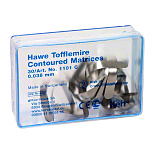 Матрицы мет. контурные, 30 шт,  0,038 мм, №1101С, выпуклые, Kerr (Без НДС)