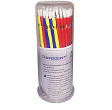 Аппликаторы кисточки (Brush Applicators) 100 шт., DISPODENT