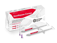 БиоКерам Силер- силер для пломбирования корневых каналов зубов (2шпр.х 1,5г.+ 30канюль). Омега-Дент БиоКерам Силер- силер для пломбирования корневых каналов зубов (2шпр.х 1,5г.+ 30канюль). Омега-Дент