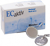 Зеркало стоматологическое ПЛОСКОЕ №5, ECaktiv, 24 мм., (12шт), Roder