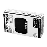 Перчатки MANUAL BN 117(черные), размер M (7-7.5), смотровые, нестерильные, НИТРИЛОВЫЕ, 50 пар Перчатки MANUAL BN 117(черные), размер M (7-7.5), смотровые, нестерильные, НИТРИЛОВЫЕ, 50 пар