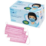 Маски 3-х слойные защитные, (БЕЛЫЕ), 50шт ДИСПОЛЭНД (НДС10%)